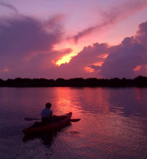 Sunrise kayak tour St. Augustine paddleboard